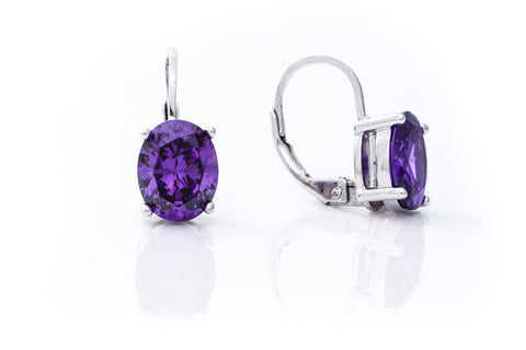 21ST1634 Amethyst Earrings