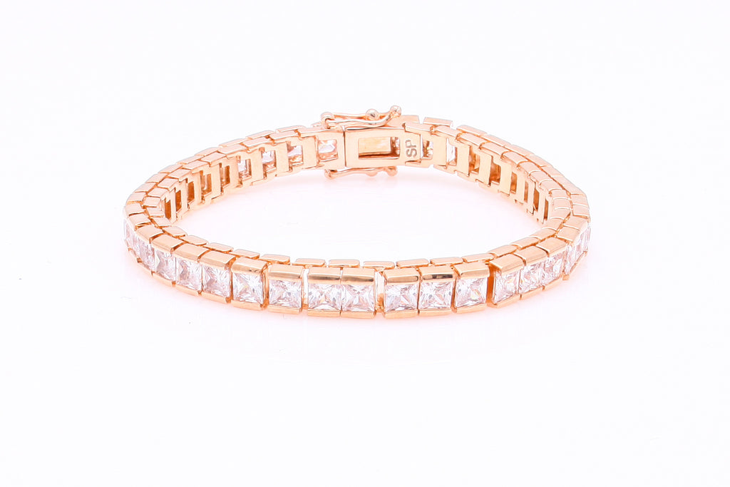 31DC1672 Rose Gold 2x2 Tennis Bracelets